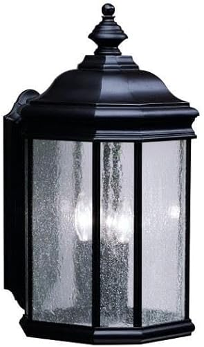 Miniatura 1 de Kichler 9030BK Kirkwood Outdoor Wall 3-Light, Black, 12-Inch