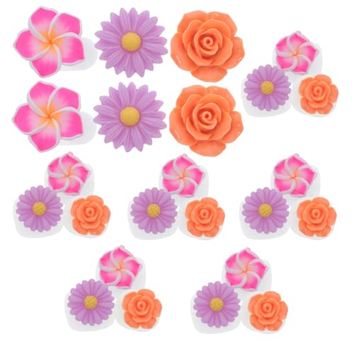 Ipetboom Flower Toe Separators for Nail Polish 24pcs Silicone Nail Art Toe Separators Gentle Design for Pedicure