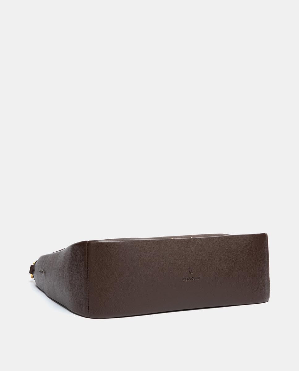 Abbacino Bolso de hombro en materiales reciclados marrón Marrones