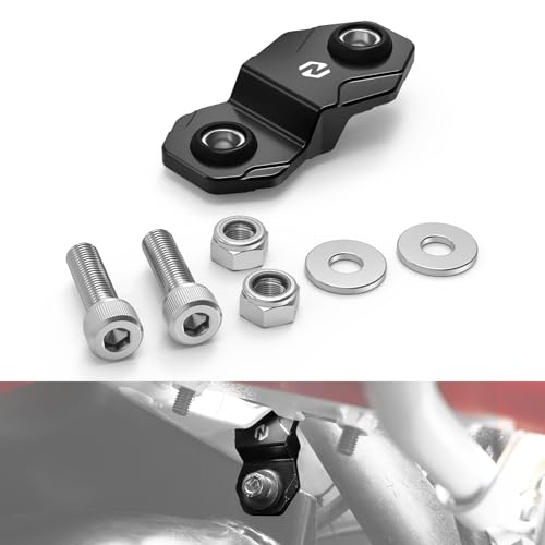 NICECNC Black Front Exhaust Muffler Pipe Stay Mount Hanger Compatible with Yamaha Blaster 200 1988-2006