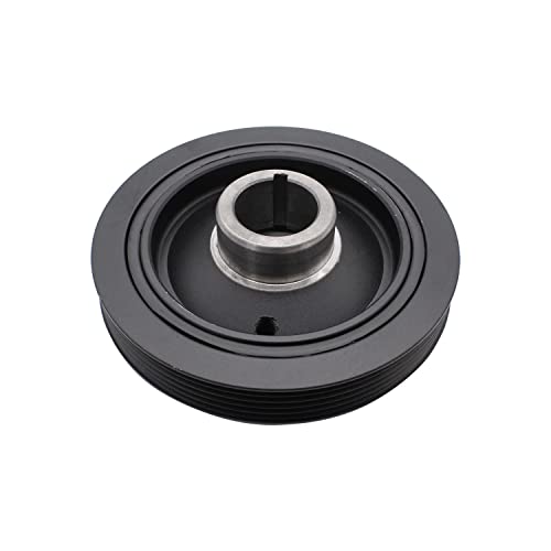 1 PC SHLPDFM Black Harmonic Balancer Engine Crankshaft Pulley 12610-77E11 Compatible with Chevrolet Tracker 1999-2003 2.0L Suzuki Vitara 1999-2003 2.0L by SHLPDFM - Image 3