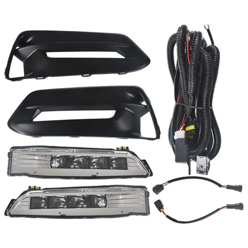 WFLNHB LH+RH LED Fog Lights Assembly Replacement for Accord Sedan 2018 2019 Clear Lens Fog Light Covers + Wiring Harness + Switch Kits Front Bumper Driving Lamps Fog Lights Assembly by WFLNHB - Used condition - Image 2