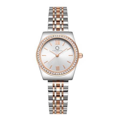 Image of Carlington Diva Series Analog Women Wrist Watches with Stainless Steel Chain Strap | Premium Fashion Watches for Ladies | CT - 107