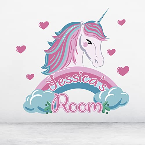 Vinilo Decorativo Unicornio para Pared Rosa miniatura 3