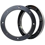 Fiegromech 5 Inch Car Speaker Spacer Kit,Hollow Speakers Ring Adapter for 5' 5.25' Door Stereo Mounting Bracket,0.5' Depth Plastic Vehicle Audio Spacers 2PCS
