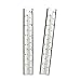 Cedmon 2pcs 5" Capacity Rain Gauge Glass Replacement Tube for Yard Garden Outdoor Home (2Pcs)