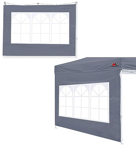 SCOCANOPY 2Pcs SideWall with Window for 10x10 Canopy Frame