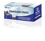 Commode Liners By Better Moments - Leak Proof & Sanitary Bedside Commode Liners - Disposable Commode Liners Fit Standard Commode Pails & Adult Commode Chairs - Value Pack Of 48 Portable Commode Liners