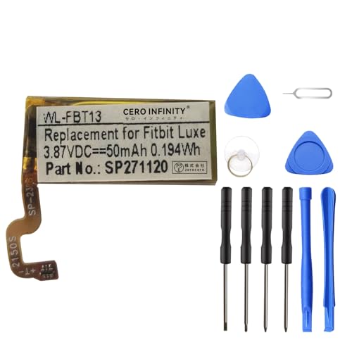 Fitbit�Ή� LSS271120P LSS271120P Luxe �d�r �Ή��p 3.87V 50mAh 0.19Wh �݊��n?�b�e���[�C���p��t�H��t�� 2026DM