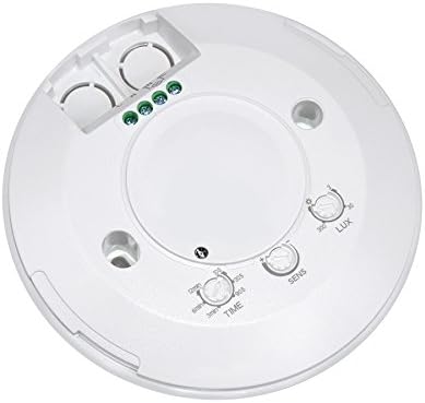 Top view of the sensor showing LUX, TIME, and SENS adjustment dials