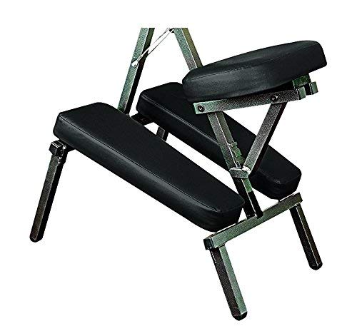 Nrg Grasshopper Portable Massage Chair - Fully Adjustable Seat, Chest Pad, Head Cradle And Arm Supports - Lightweight Chair, Compacts For Easy Transport - Carrying Case Included - Color: Black #TOP2