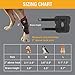 Coodeo Powerful Dog Canine Rear Leg Hock Joint Brace with Metal Spring Strips, Strengthen Support Dog Back Leg Compression Wrap, Help Dogs with Injuries, Sprains, Arthritis, Rheumatism Walk (M, Black)