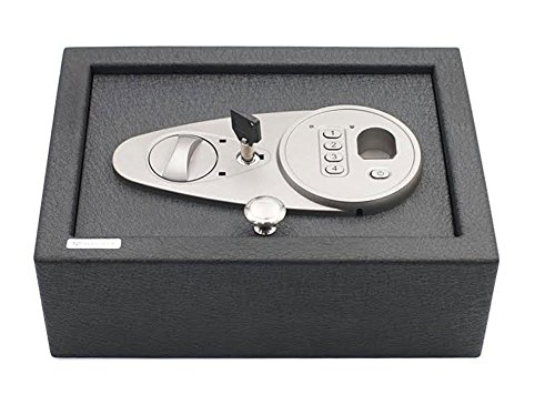 Biometric Fingerprint Safe - Advanced Security for Your Home - 11.75" (L) x 8.75 (W) - Top Loading Steel Design.