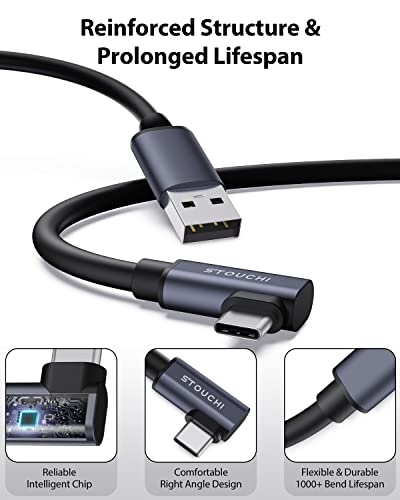 Link Kabel 5m,Kompatibel mit Meta/Oculus Quest2/Pro PICO 4 Zubehör und PC Steam VR,Stouchi Virtual Reality Headset Kabel,Hochgeschwindigkeits PC Datenübertragungs,USB 3.0 auf USB C Kabel für Gaming PC - Image 5