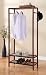 Legacy Decor 2 Tier Shelves Shoe Garment Coat Rack Hanger 65”h X 31.5”w Wooden Walnut Finish