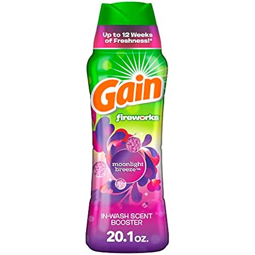 Gain Fireworks Laundry Scent Booster Beads for Washer, Moonlight Breeze, 20.1 oz