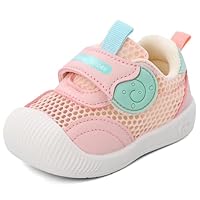 MK MATT KEELY Baby Sommer Schuhe Junge Mädchen Lauflernschuhe Kinderschuhe Weiche Sohle rutschfeste Atmungsaktiv Leichte Turnschuhe,Rosa,20 EU
