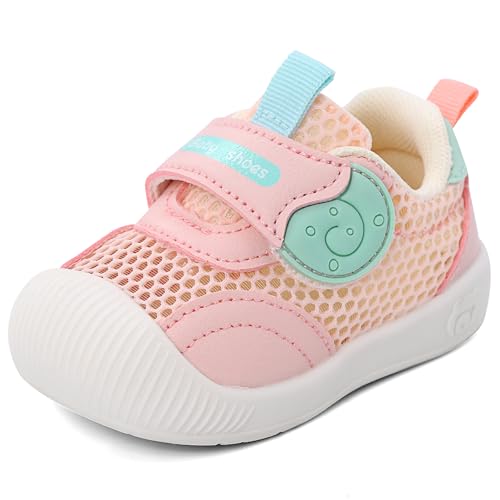 MK MATT KEELY Baby Shoes Boy Girl First Walker Shoes Toddler Non-Slip Breathable Mesh Barefoot Sneakers Infant Outdoor Lightweight Tennis Shoes