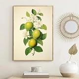GOSRD Minimalistische Leinwand-Poster, Gemälde, Obst, 