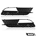 G-PLUS Front Bumper Lower Fog Light Grille Cover Grill Panel Pair Compatible with Audi A5 2012-2016/Fits Audi A5 Quattro 2012-2016/ Not fit for S5/ RS5/ A5 S-Line