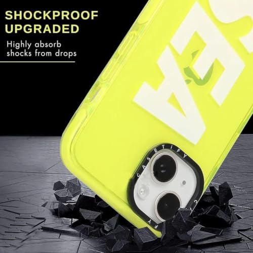 Image of Erams Online for iPhone 15 Pro SEA Case Transparent, Grip Case Silicon Slim Fit Shock-Absorbing TPU Bumper & Anti-Yellowing Clear Protective Back Cover for iPhone 15 Pro (Yellow, 01)