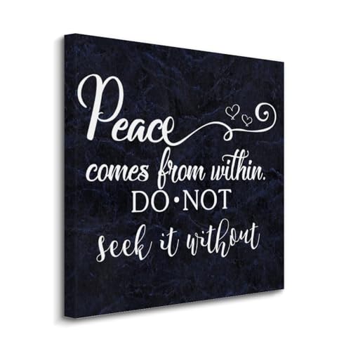 Póster decorativo de 50,8 cm con diseño texturizado de pintura rústica y frase motivacional