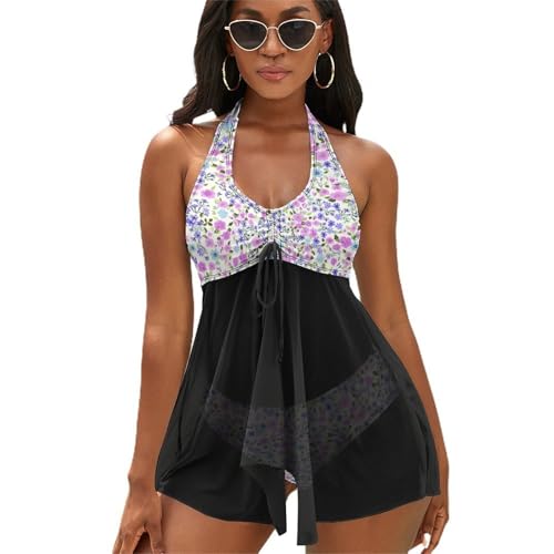 Maillot de bain tankini vert dos nu idéal pour vos vacances à la mer
