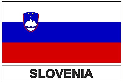 Akachafactory Sticker Adesivi Adesivo Bandiera Slovenia Slo