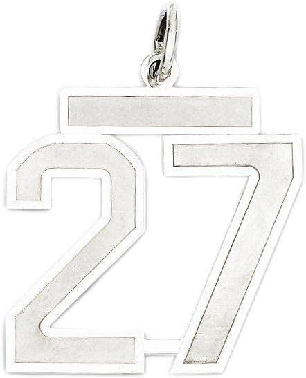 Sterling Silver Medium Satin Number 0