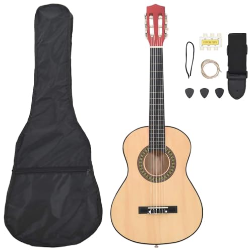 Guitarra clásica para niños que evita la falta de accesorios con su kit de viaje