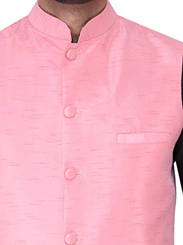 Image of Sadree Silk Men's Kurta Pajama Waistcoat or Nehru Jacket Set