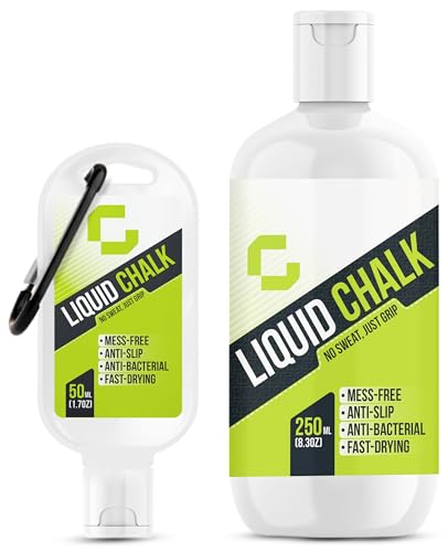 Gymwise LIQUID CHALK - Ultimate Hand Chalk for Weight Lifting, Rock Climbing, Gym, Gymnastics, Bodybuilding, and More (250ML)