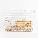 BUCATSTATE Hamster Cages and Habitats Small Animal Cage with Accessories Rat Cage Mouse Cage Basic Cage for Syrian Hamster Gerbils (19.7' L*13' W* 13.4' H)