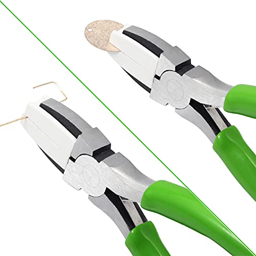 Image of 2 Pieces 5 inch Double Nylon Jaw Flat Nose Pliers Mini Precision Pliers Wire Looping Pliers Wire Bending Pliers Jewelry Making Pliers for Handmade DIY Hobby Projects Tools