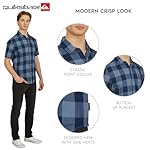 Quiksilver Men's Regular Fit Premium Cotton Short Sleeve Button Up Waffle Woven Shirt - Image 3