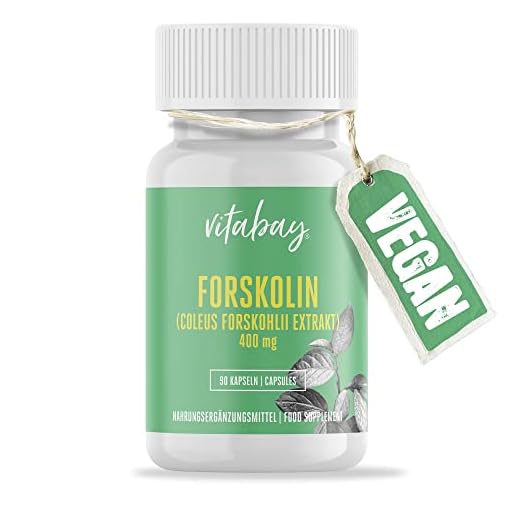 Forskolin Coleus Forskohlii extrakt 400 mg – 90 vegankapslar