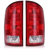 Tektend Tail Light Assembly Compatible with 2002-2006 Dodge Ram 1500 2500 3500 Tail Lights Rear Brake Lamps Replacement Taillights w/Bulbs and Wiring Harness Socket, Passenger and Driver Side