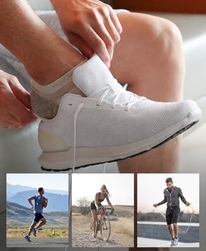 Foto von HIYATO 10 Paar Sneaker Socken Herren Damen, Atmungsaktive Sportsocken, Baumwolle Laufsocken Kurz (43-46, 10x Grau)