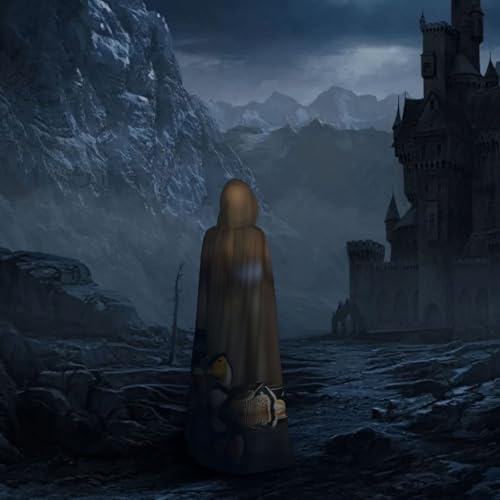 Cape de magicien à capuche imprimé colvert pour réussir son costume de vampire adulte - 7