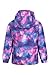 Mountain Warehouse Snowdrop Printed Kids Winter Ski Jacket-Waterproof Dark Purple 3-4T