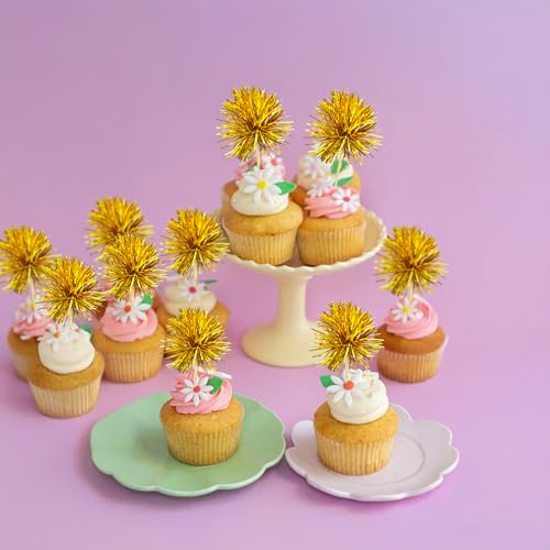 Décorations de cupcakes scintillantes pour réussir la présentation de vos buffets de fête