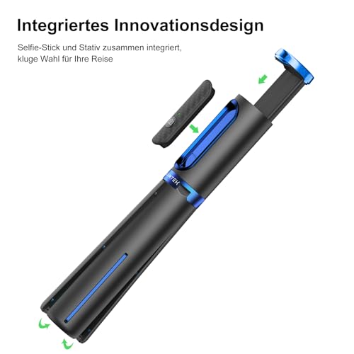 Atumtek Selfie Stick Stativ – 3-in-1 Ausziehbar für GoPro und Smartphones