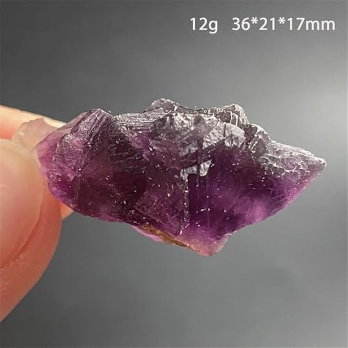 Espécimen mineral de fluorita auténtica cristal natural texturizado coleccionismo 3