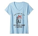 Don't Make Me Flip My Boss Mare Switch Horses Tee