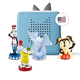 Toniebox 1 Bundle with Cat in The Hat, Sam-l-Am, Horton Hears a Who!, and Playtime Puppy - Light Blue [Discontinued]