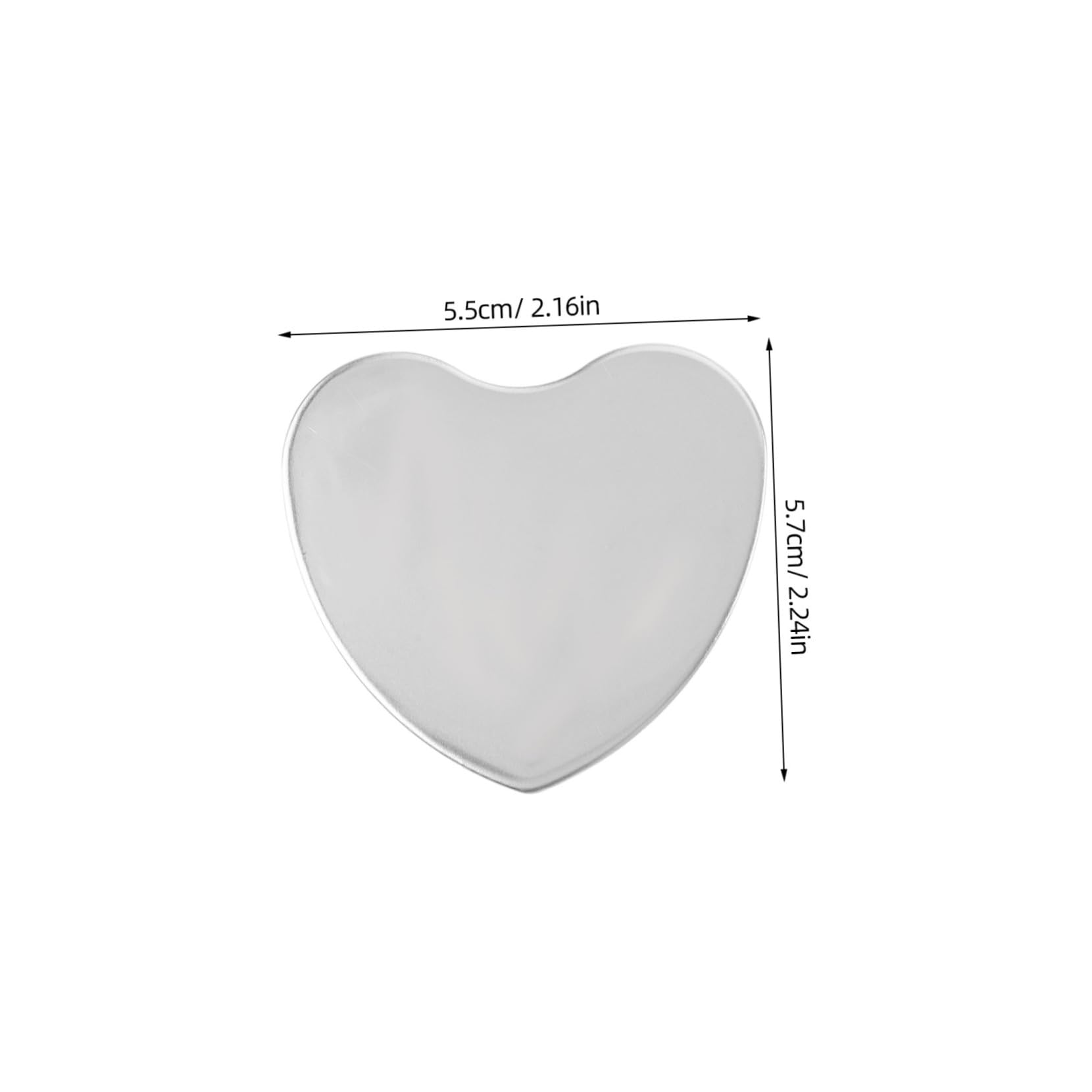 FRCOLOR 3pcs Valentine's Day Heart-Shaped Makeup Mirror and Handheld Palette for Foundation and Nail Art Mixing