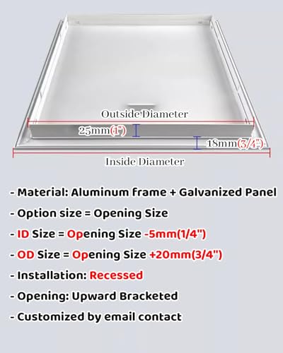 Panneau d'accès de plafond en aluminium avec trappe d'inspection robuste - 4