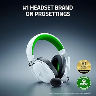 Razer BlackShark V3 X HyperSpeed Wireless Gaming Headset for Xbox: 50mm Drivers - Cardioid Mic - 2.4 GHz, Bluetooth - Works with PC, Mac, Nintendo Switch, Smartphone - Long Battery Life - White