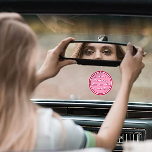 Tallew 8 Pcs Pink Preppy Car Air Freshener Hanging With Essential Oils Gift Set Car Rearview Mirror Pendant Heart Face Car Diffuser Ornaments For Car Accessories Decor (Cherry) #TOP3