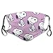 Produktbild Snoopy Purple Adults Verstellbarer Earloop-Gesichtsschal Anti-Staub mit Filter Wiederverwendbarer Schutz Gesichtsschal Anti-Verschmutzung, Anti-Smog-N0
